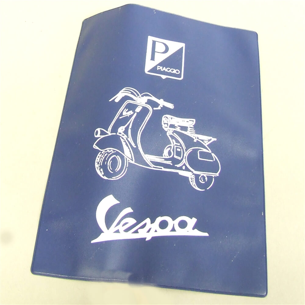 Porte documents (carte grise/ assurance) pour vespa avec logo GTR / Rally